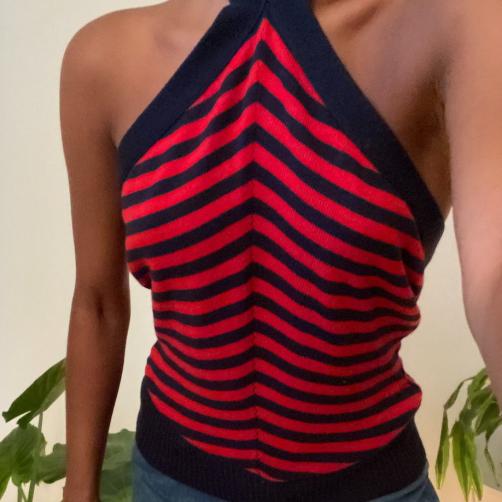 Jaeger knit halter top